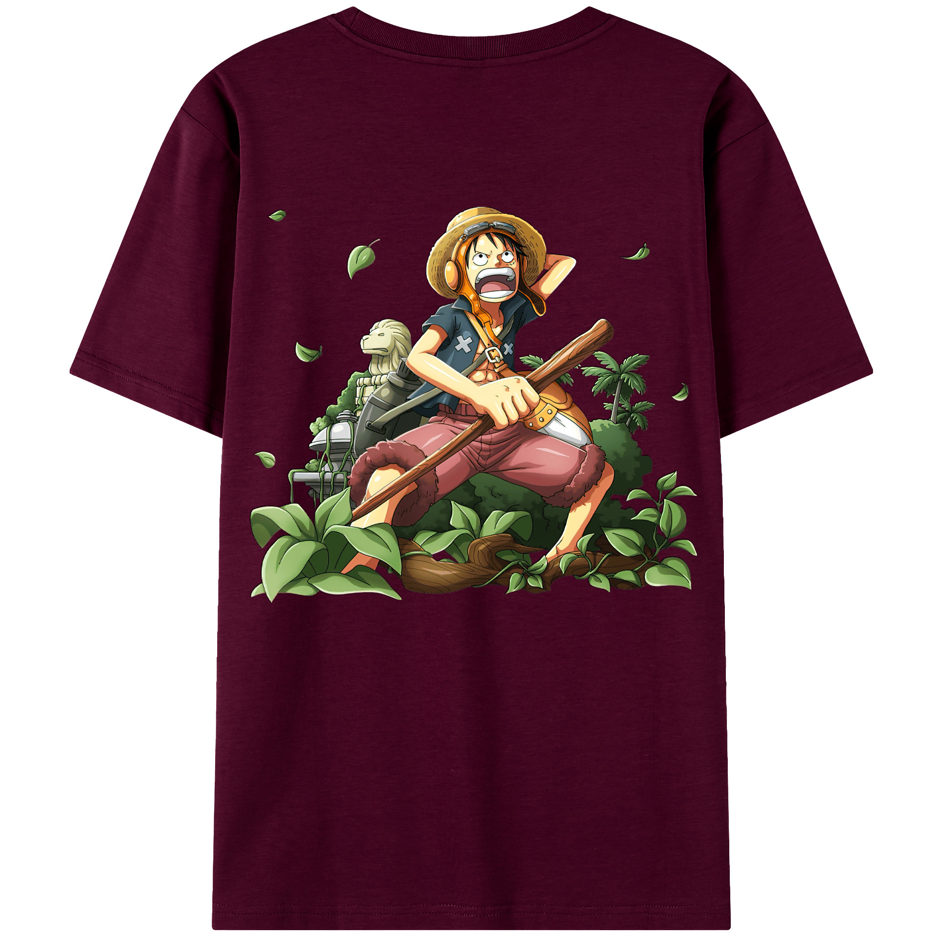 （画像用） ワンピース モンキー・D・ルフィ ONE PIECE Monkey D. Luffy レディース半袖Tシャツ(バックプリント)